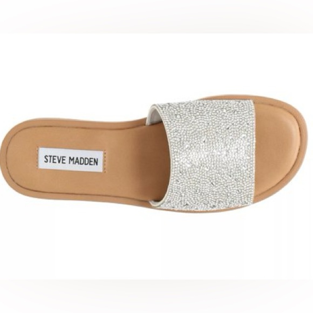 Steve Madden | Sienna Rhinestone Slide Sandal | Size 6 - Picture 4 of 8